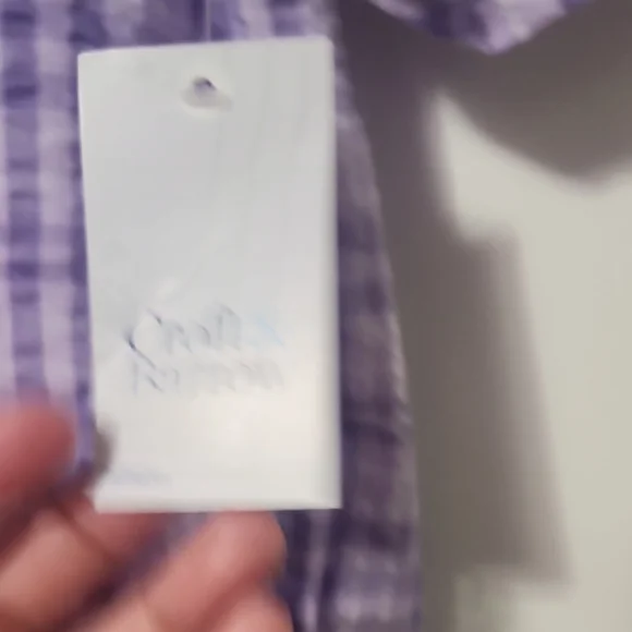 Croft & Barrow Lavender Plaid Mumu - Picture 8 of 9